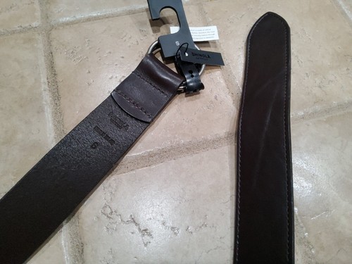 NWT Shinola Men's Double Ring Leather Belt - Dark Brown - Small - Picture 8 of 12