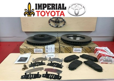 2010-2015 TOYOTA PRIUS GENUINE OEM NEW FRONT BRAKE KIT ROTORS PAD KIT