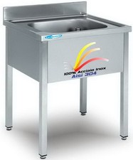 Lavello cm 60x60x85  in Acciaio Inox Lavatoio 1 Vasca Professionale