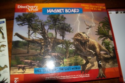 Discovery Post Dinosaur Magnetic Board + Dinoworld book