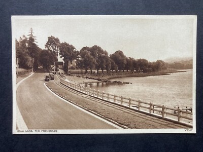 Die Promenade, Bala Gwynedd Vintage Postkarte F10
