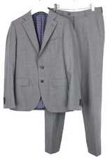 SUITSUPPLY La Spalla / Brescia Suit Men's UK 40L Wool 2 Piece Melange Grey