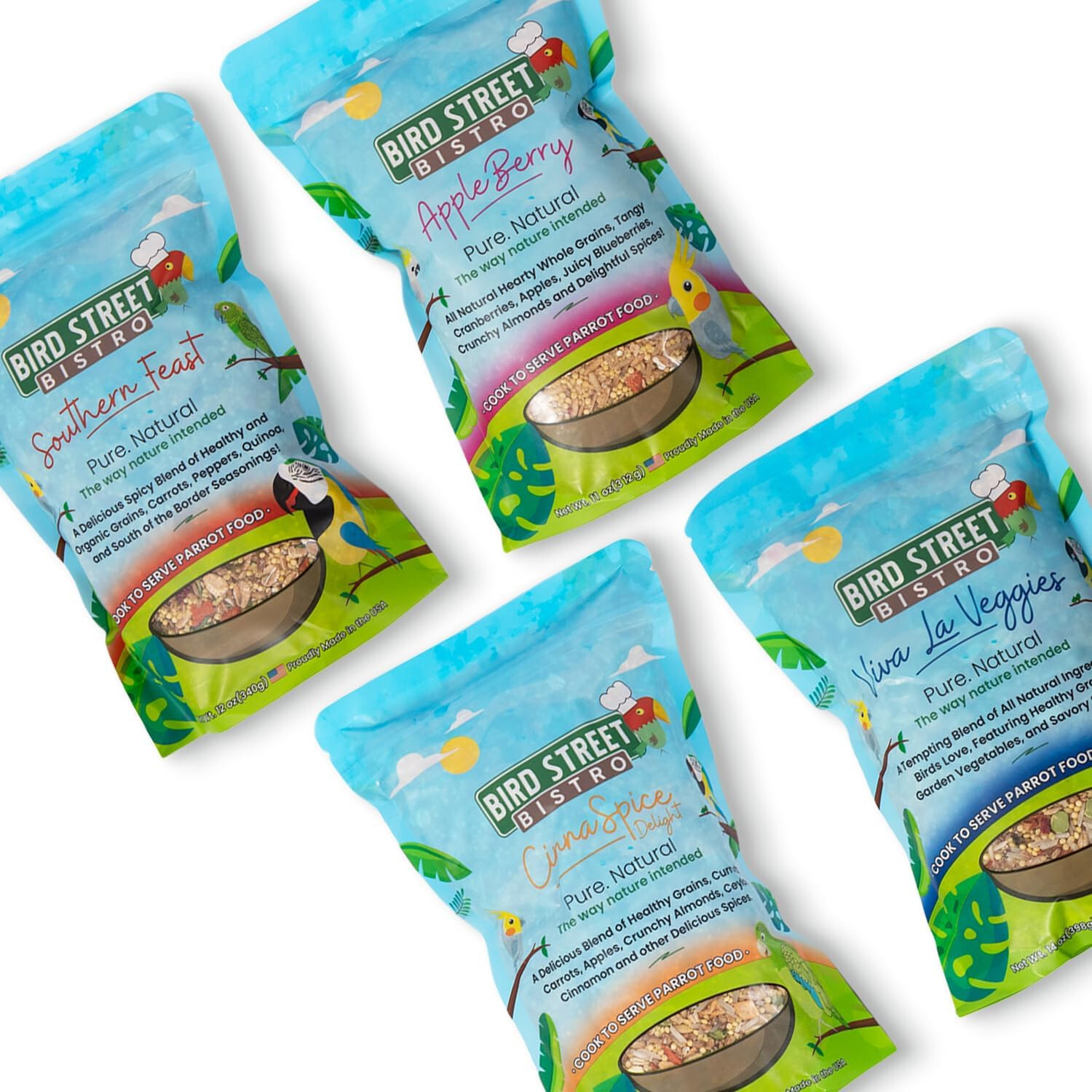 Parrot Food Sample Pack Cooks in as Little as 3 to 15 min