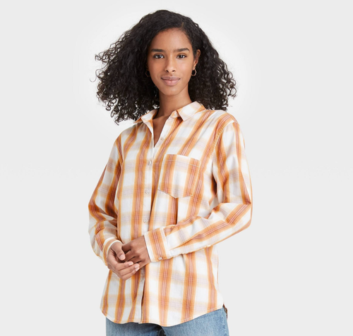 Yellow Plaid -XS -S457 829576837489 