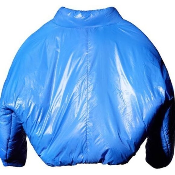 Yeezy x GAP Blue Round Puffer Jacket Size XL NEW image 3