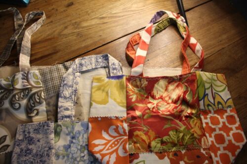 Bolso de Mano Reutilizable Compras de Comestibles Hecho a Mano Muestras de Tapicería OK U ELIGES - Imagen 4 de 141