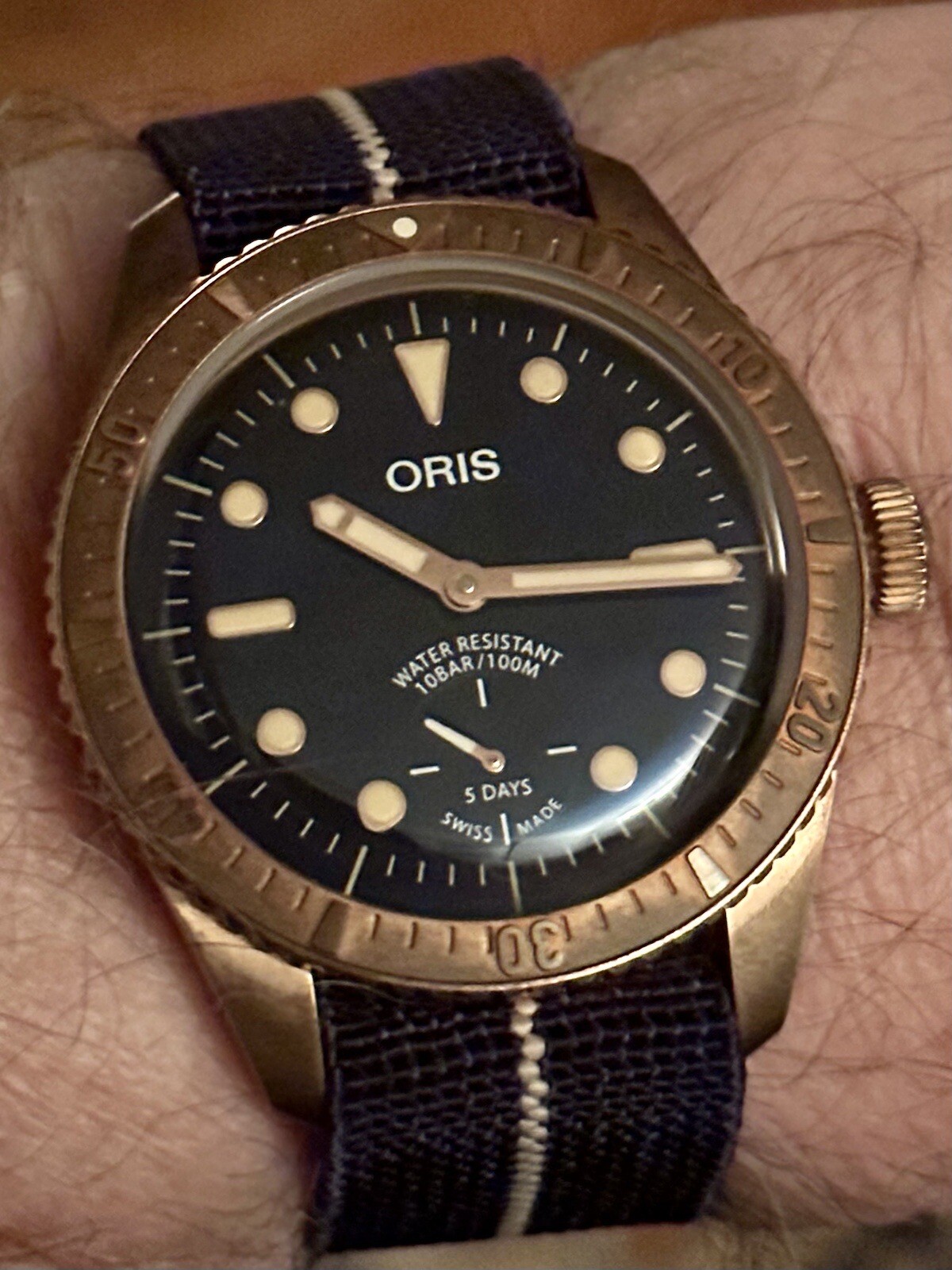 ORIS Carl Brashear Limited Edition Bronze FULL SET Cal 401 Diver 65 RRP