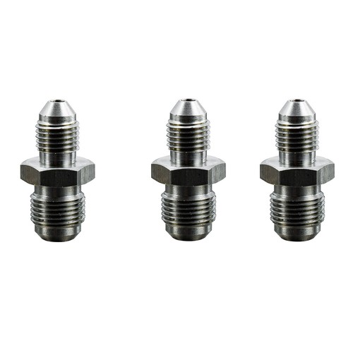 Steel Brake Adapter Fittings 4x M10*1.0 & 4x M12*1.0 to 3AN 3AN