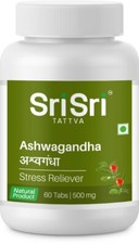 Sri Sri TATTVA Ashwagandha - 500mg 60 Tablet Pack of 3