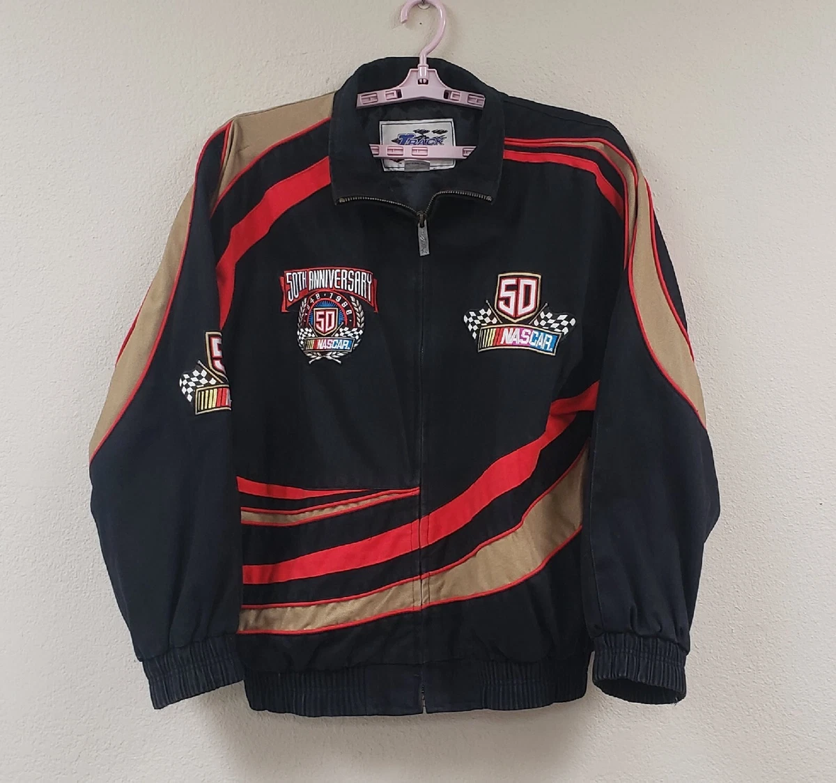 Track Gear Racing Nascar Vintage Jacket 50th Anniversary Large eBay