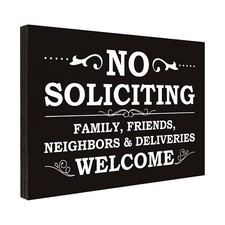 No Soliciting Sign for Home,No Soliciting Sign for House