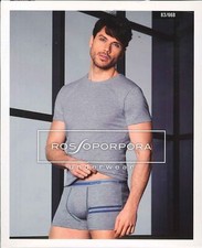 MENS UNDERWEAR JERSEY HALF SLEEVE BOXER RED PURPLE ART.83/66B