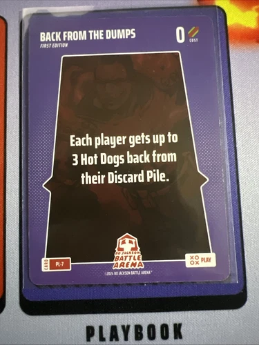 Bo Jackson Battle Arena BACK FROM THE DUMPs Play Card #PL-7