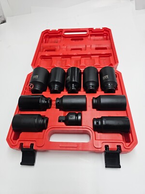 Dark Duck Deep Impact Socket 11-Piece Metric Size Wheel Axle Nut Wrench