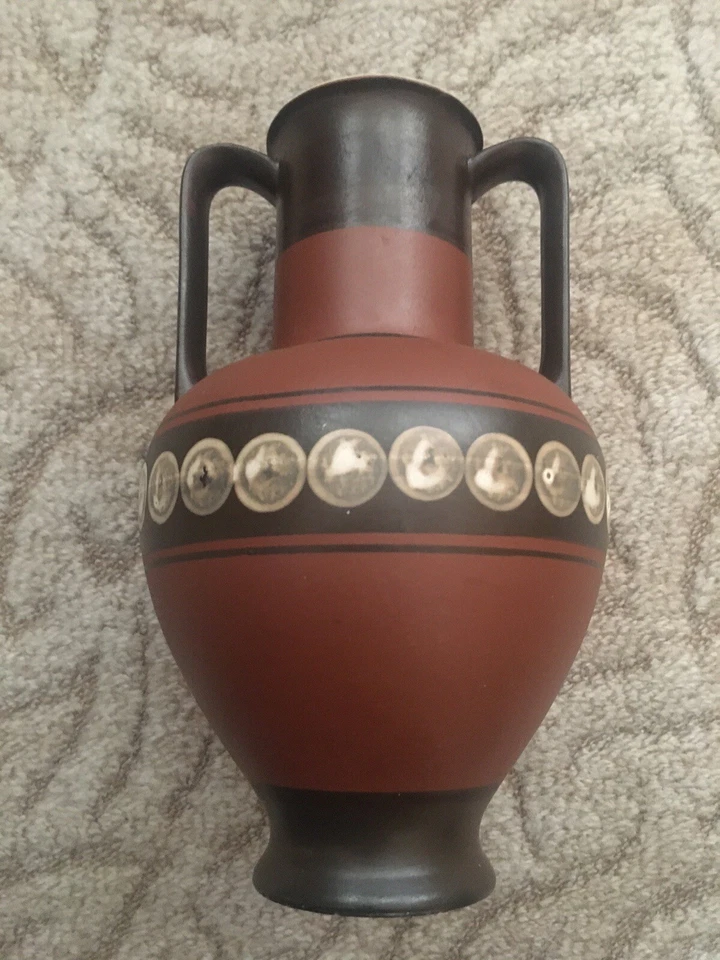 Keramik Ton Vase Krug mit 2 Henkeln Vintage DDR R. 182/1 Made in GDR - Bild 2 von 4