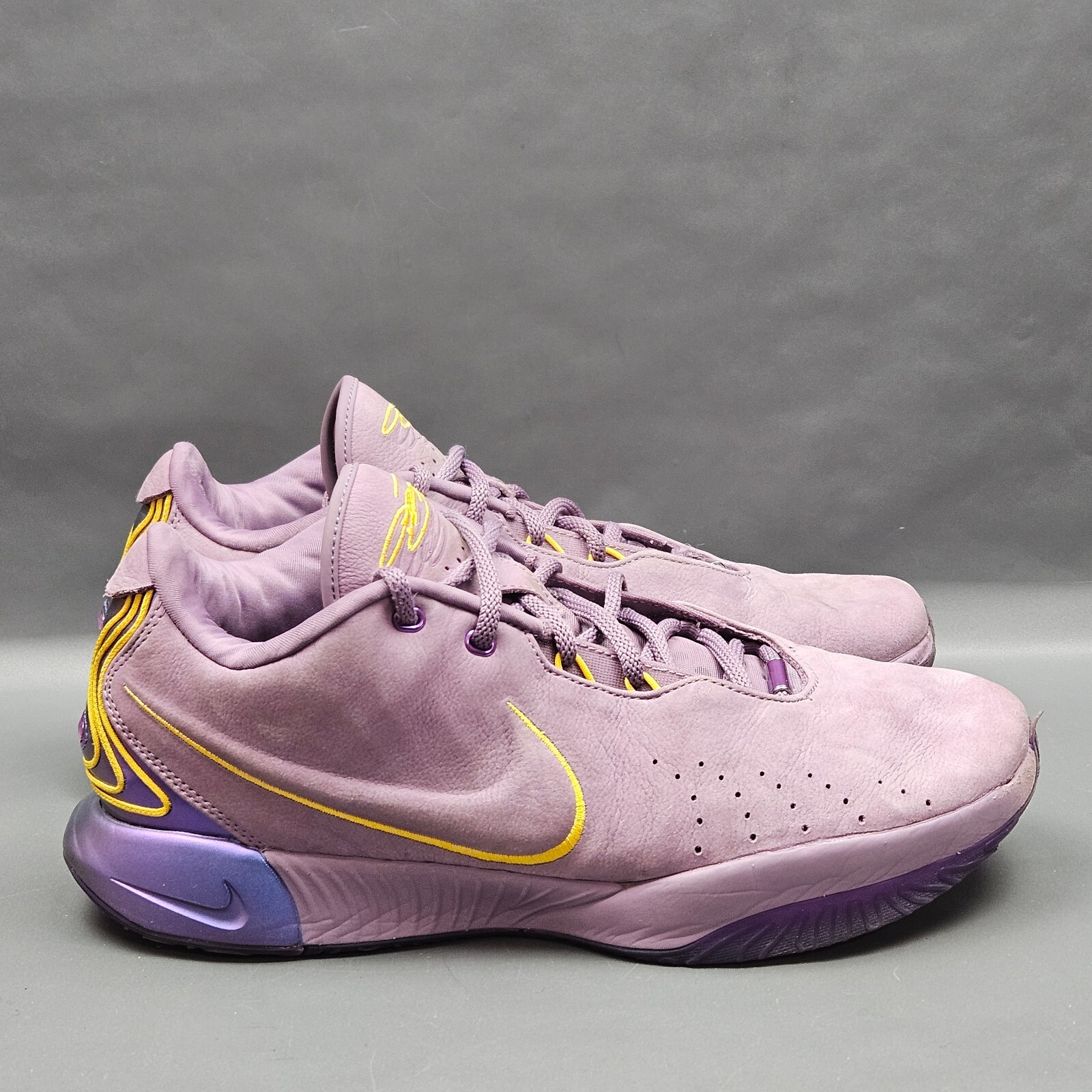SAOLA Scarpe da basket Nike Lebron 21 Freshwater da uomo 13 viola pioggia sneakers sportive