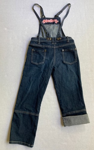 KANZ Girls Denim Jean Overalls Bibs Youth sz 6 yrs 116 EU European Boutique CUTE - Picture 3 of 10