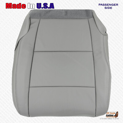 2009-2015 For Honda Pilot Genuine Leather Passenger Bottom Seat Cover Gray