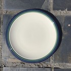 2x Chop Plate 1x Deep Platter Pfaltzgraff Ocean Breeze 13" Round Blue Green Teal — photo 5