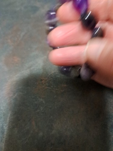 Amythyst Elasticated Bracelet. - Picture 6 of 7