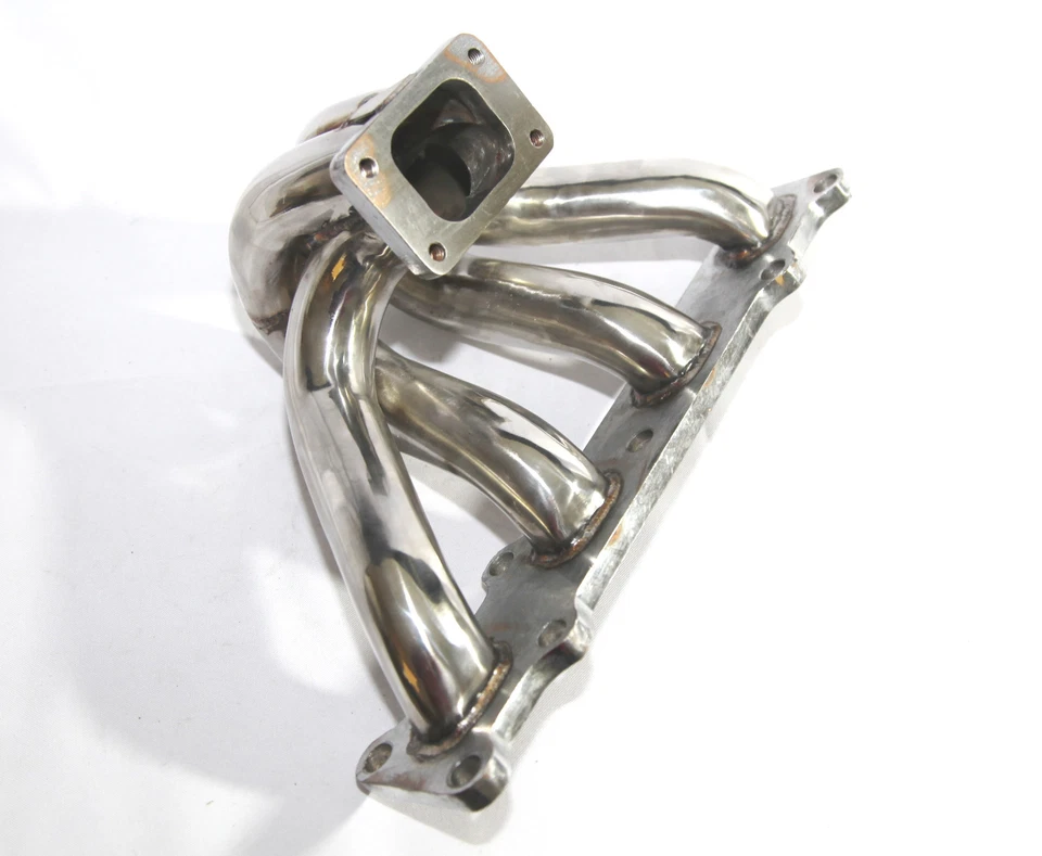 Colector de acero inoxidable para 94-05 Mazda Miata MX5 1,8 L DOHC T25/T28 brida Foto 3 de 4