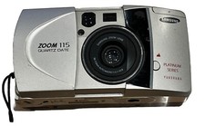 Samsung Platinum Series Zoom Fino 115s 35mm Point  Shoot Film Camera. Untested