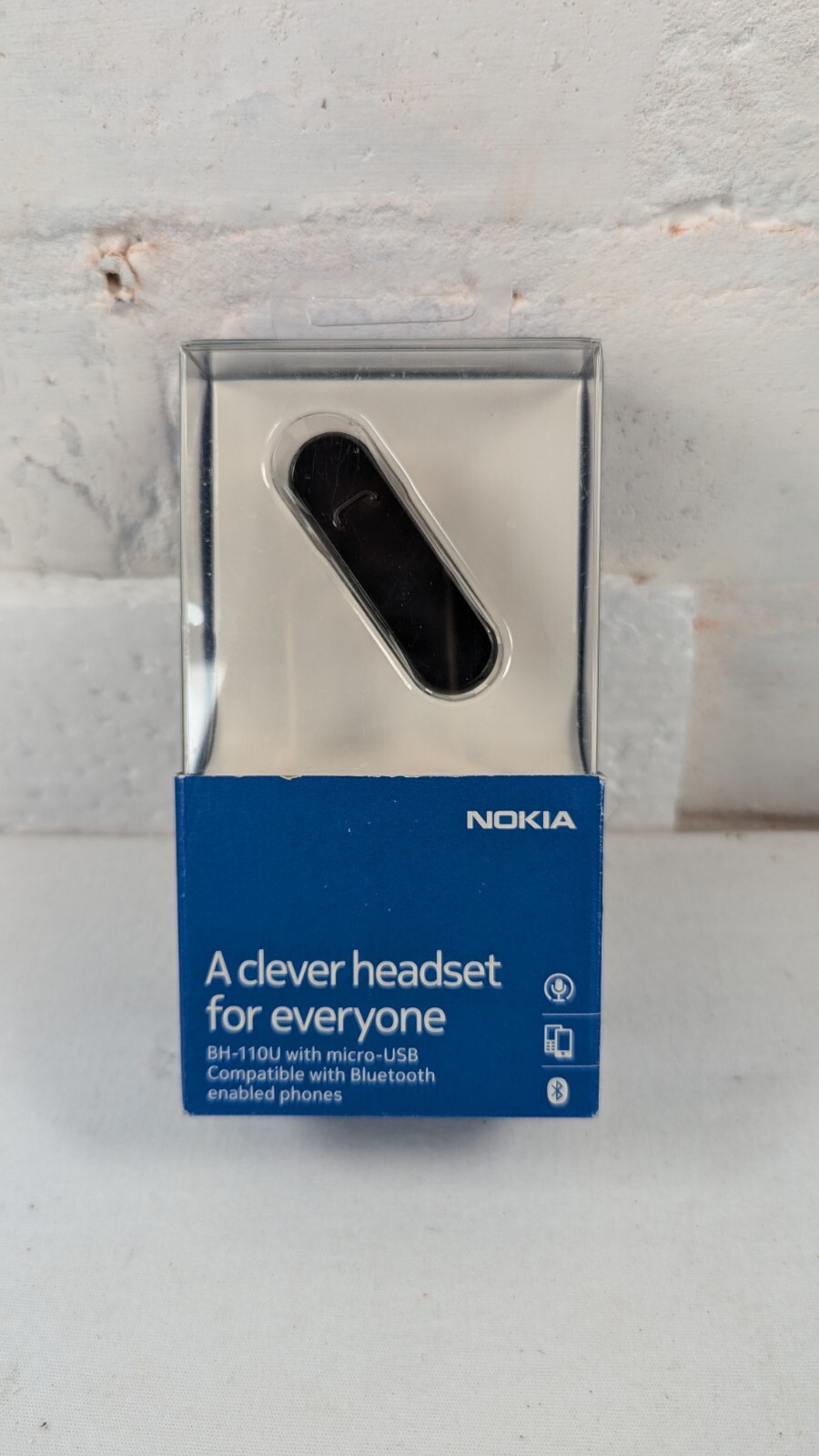 Nokia BH-110U Bluetooth Mono Headset Connect To 2 Devices Multipoint Black
