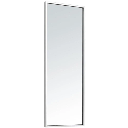 Elegant Decor Eternity 36" x 14" Contemporary Metal Frame Mirror in Silver - Picture 3 of 9