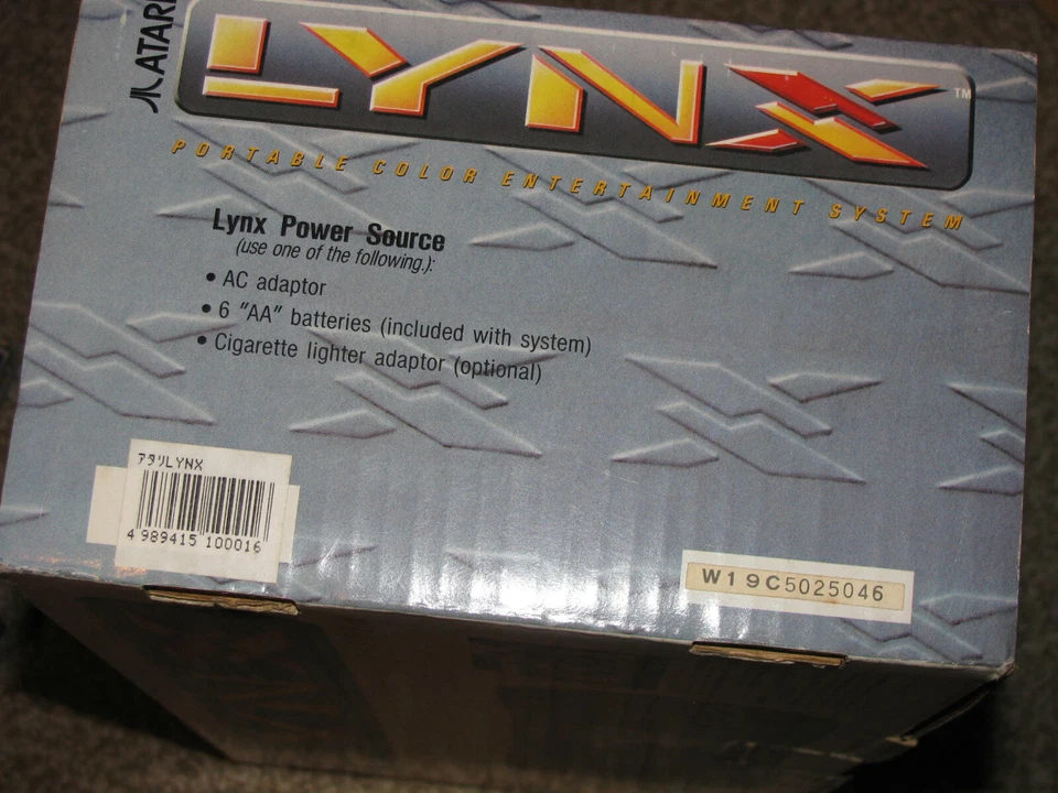 Atari Lynx I PAG-0200 Console RARE JAPAN Version Boxed JAPANESE MANUAL US Seller - Image 3 of 4