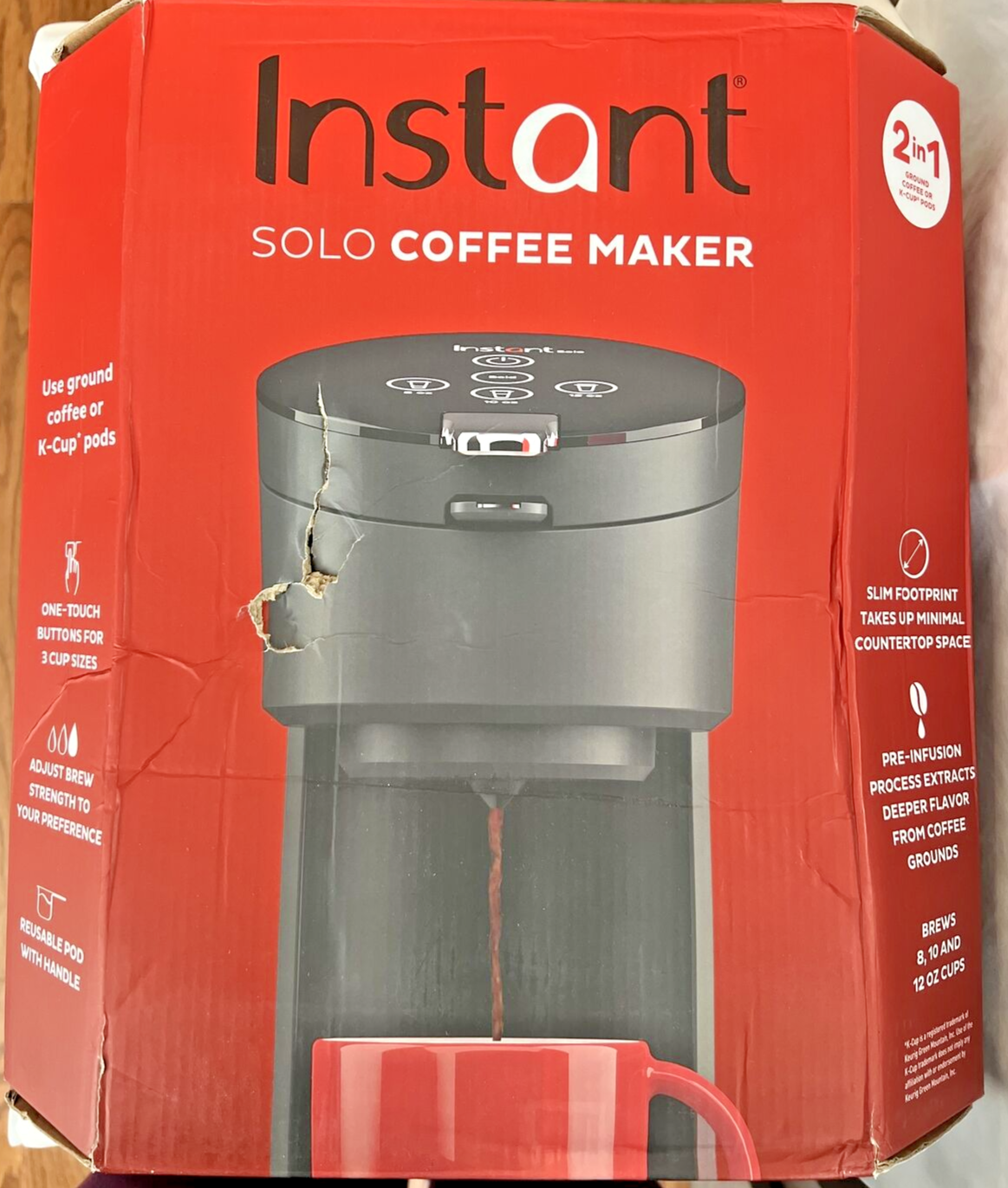 Instant Pot Solo 2-in-1 Single Serve Coffee Maker Black (140-6012-01)-image