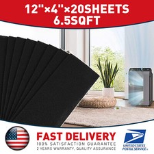 20pc 12"x4" Pieces Activated Carbon Filters Cat Litter Boxes Charcoal Filter Mat