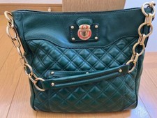 MARC JACOBS Vintage Leather Chain Shoulder Bag Green Deep Color used