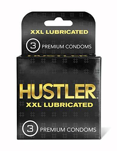 HUSTLER XXL Premium Latex Lubricated Condoms - 3 Condoms Pack