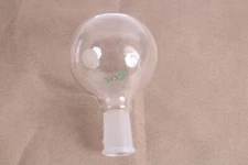 Chemglass 300mL Single Neck Flat Bottom Flask, 24/40 Outer Joint