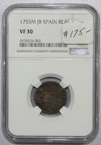 1755 M JB SPAIN REAL VF30 NGC - NICE! #156