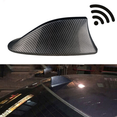 Carbon Fiber Fin Roof Shark Antenna Car FM/AM Aerial Signal Radio Universal US