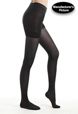 NEW Fytto 733 Women's Ultra Sheer Compression Pantyhose 15-20mmHg Black, Large