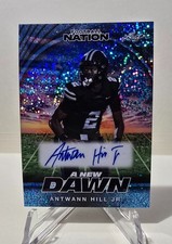 2025 Leaf Football Nation ANTWANN HILL JR *NEW DAWN BLUE SPARKLE AUTO /3 Memphis