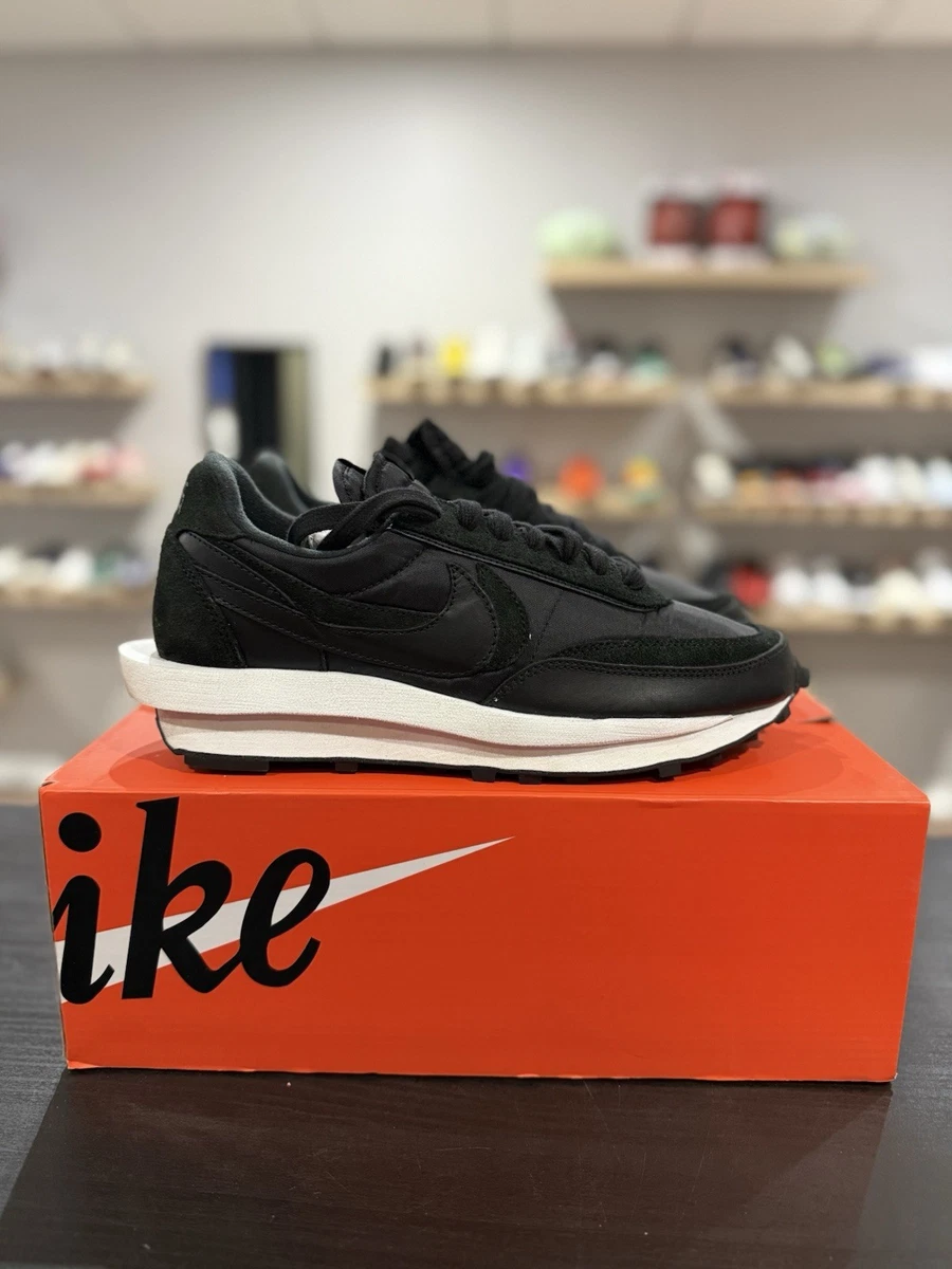 Nike sacai x LDWaffle Black Nylon for Sale | Authenticity