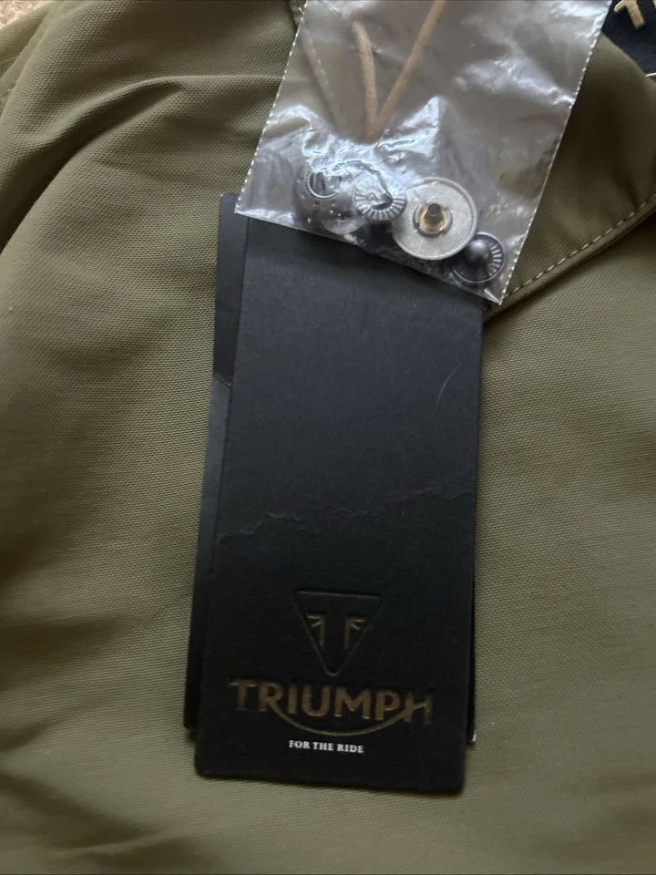 Chaqueta Triumph Motorcycle Carter Coach Caqui MTES24007 (NUNCA USADA CON ETIQUETAS) Foto 4 de 4