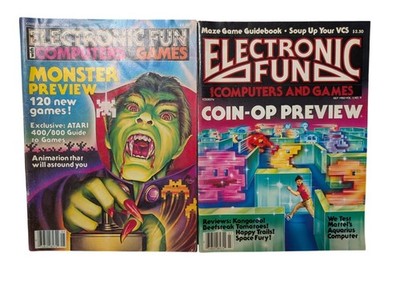 Electronic Fun With Computers & Games Magazines July 1983 & November 1983 Gaming