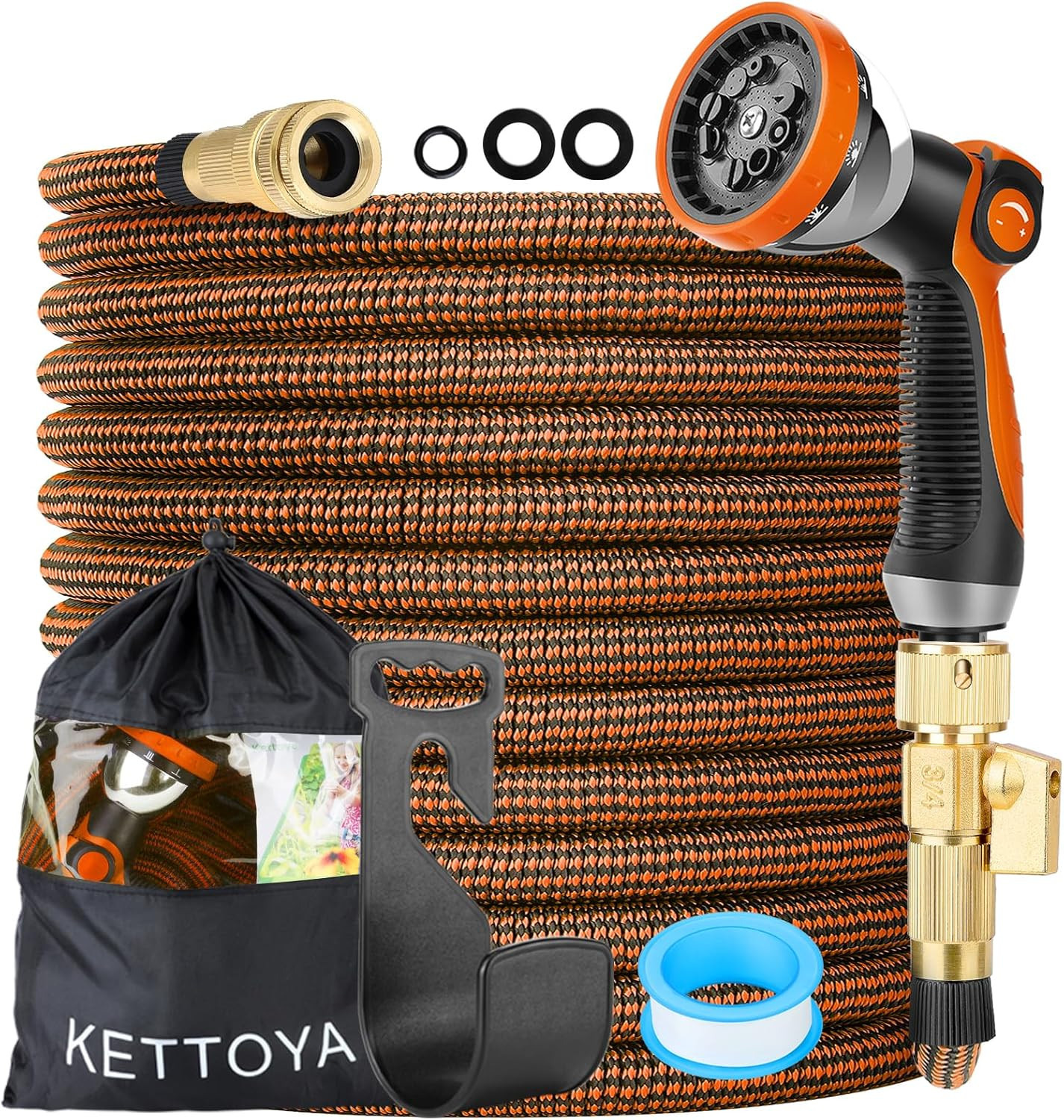 Tubo Irrigazione Estensibile 30M: Design Compatto con Spray 10 Funzioni