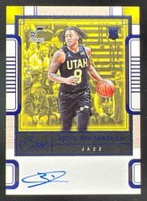 2023-24 Panini One and One Rookie Autographs Blue Brice Sensabaugh RC Auto /49