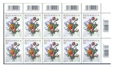 Austria. Flora. Bouquet of flowers 2012 (tribute to subscribers). Block of 10.