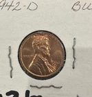 1942 D Lincoln Wheat Penny - BU - Lots of Luster  (136)