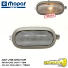 2002 - 2018 DODGE RAM REAR INTERIOR DOME LIGHT - 2 WIRE - OPAL GRAY - OEM