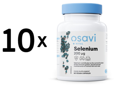 10 x Osavi Selenium, 200mcg - 90 vcaps (72,17 EUR/kg)