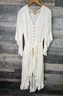 Free People Selina Maxi Dress Size Small Ivory Boho Flowy Summer Free-est