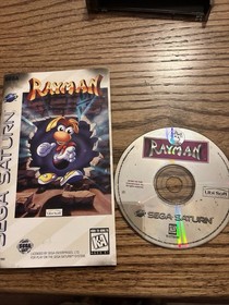 Rayman (Sega Saturn, 1995) Tested & Working Cond, W/ REG Card Creased Manual 