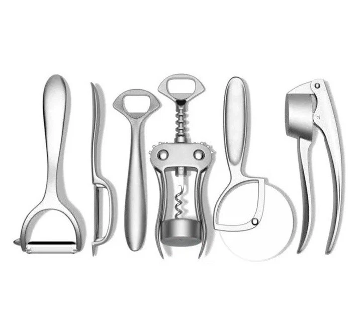 Kitchen Tool Set | 6 Piece Kitchen Utensil Set | Includes Y-Peeler, Peeler, B...
Opens in a new wind
